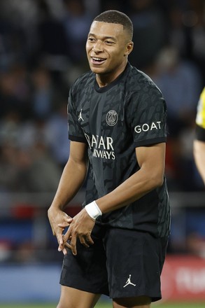 Kylian Mbappe of Paris Saint-Germain is seen in action during the