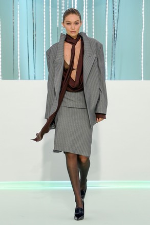 Gigi Hadid Seen During Milan Fashion Editorial Stock Photo - Stock Image
