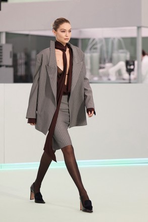 Gigi Hadid Seen During Milan Fashion Editorial Stock Photo - Stock Image