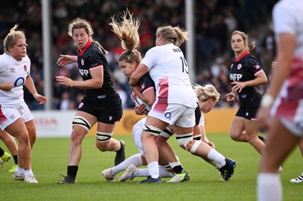 Red Roses v Canada Women, Rugby, Sandy Park, Exeter, UK - 23 Sep 2023 Redaktionelt stock-billede