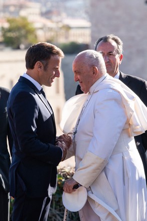 Pope Francis Visits Marseille - Palais du Pharo, France - 23 Sep 2023 Redaktionelt stock-billede