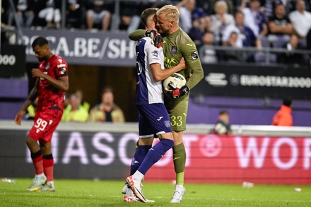 Brussels, Belgium. 24th Sep, 2023. Anderlecht's Kasper Schmeichel