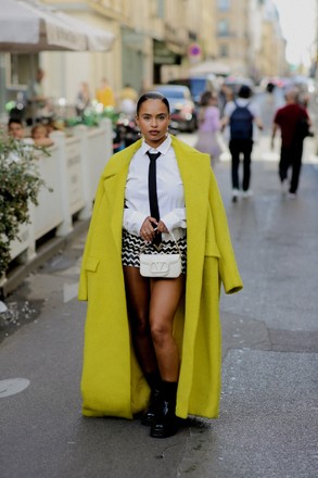 PFW - Valentino Street Style Street style, Camila Coelho arriving at  Valentino Spring Summer
