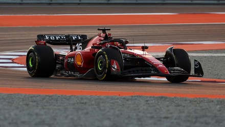 Ferrari driver charles leclerc hi-res stock photography and images