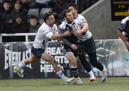 Newcastle Falcons Player Iwan Stephens Tackled Editorial Stock Photo ...