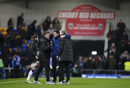 Afc Wimbledon Manager Johnnie Jackson Celebrates Editorial Stock Photo ...