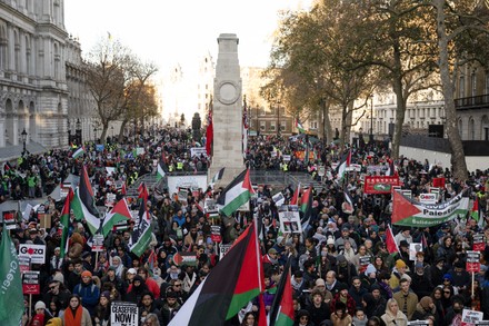 Propalestinian March London National March Palestine Editorial Stock