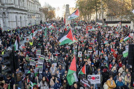 Propalestinian March London National March Palestine Editorial Stock