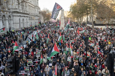 Propalestinian March London National March Palestine Editorial Stock
