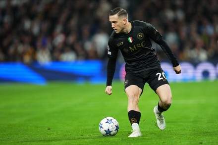 Piotr Zielinski Durante Jogo Uefa Champions League 2023 Entre Braga —  Fotografia de Stock Editorial © mrogowski_photography #677115976