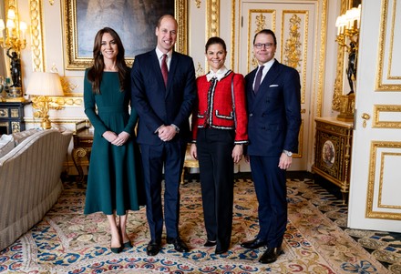 Crown Princess Victoria and Prince Daniel visit to the UK - 30 Nov 2023 Editorial Stock Image