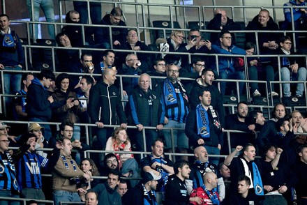 Club Brugge Fans During Europa League Editorial Stock Photo