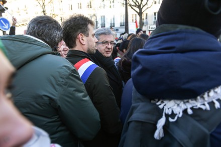 Jeanluc Melenchon Aurelie Trouve Manuel Bompard Editorial Stock Photo 