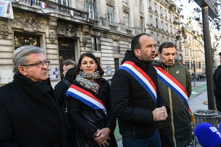 Jeanluc Melenchon Aurelie Trouve Manuel Bompard Editorial Stock Photo ...