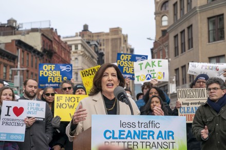 Ny State Governor Kathy Hochul Holds Congestion Stock Photos (Exclusive ...