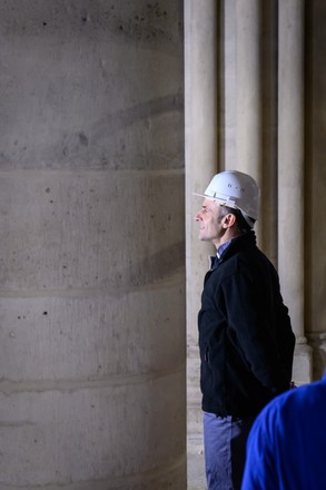 French President Emmanuel Macron Visits Nave Editorial Stock Photo ...