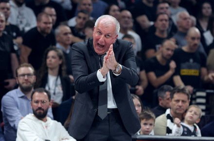 Partizans Head Coach Zeljko Obradovic Gestures Editorial Stock Photo ...