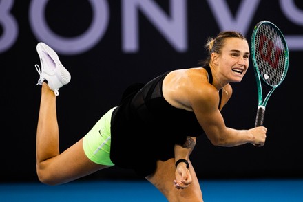 Aryna Sabalenka Action During Womens Final Editorial Stock Photo