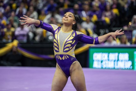 Lsus Konnor Mcclain Competes On Floor Editorial Stock Photo - Stock ...