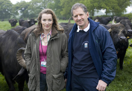 Former Formula One driver Jody Scheckter swaps racing cars for tractors and water buffalo at his organic Microcosm farm at Laverstoke, Hampshire, Britain - Aug 2011