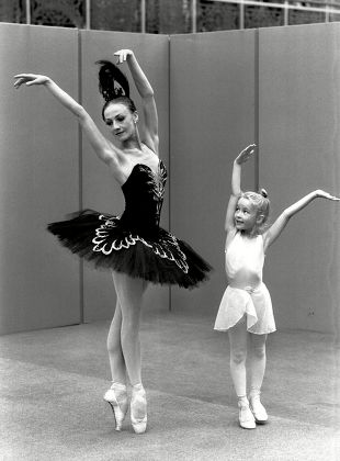 Olga Likhovskaya - Ballet Dancer With Little Hannah Cowley Aged 7 - 1988