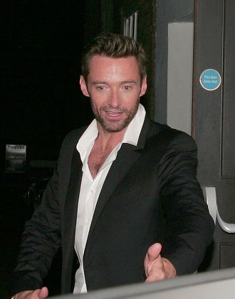 Hugh Jackman and mother leaving The Punchbowl, London, Britain - 14 Sep 2011