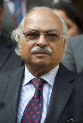 Pakistan's High Commissioner To Britain Wajid Shamsul Hasan Pictured Outside The Pakistan High Commission In London Where He Defended The Three Cricket Players Salman Butt Mohammad Asif And Mohammad Aamer.