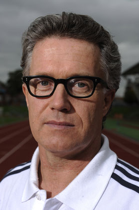 Uk Athletics Head Coach Charles Van Commenee Photographed At The High Performance Track At Loughborough Univercity.