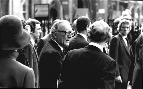 Lord Carrington/baron Carington Of Upton Attending A Memorial Service To The Late Lord (rab) Butler At Westminster Abbey In London