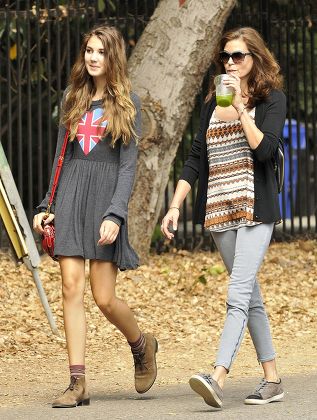 Teri Hatcher and her daughter Emerson Rose Hatcher out for a walk in Los Angeles, America - 30 Sep 2011