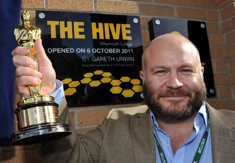 Gareth Unwin opens a new media training facility called 'The Hive' at Weymouth College, Dorset, Britain - 06 Oct 2011