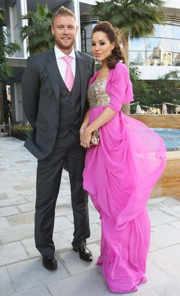Andrew Flintoff and his wife Rachel  in Dubai, United Arab Emirates - 01 Jan 2010