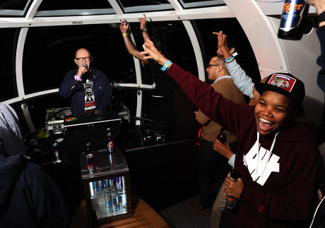 David Rodigan plays a set in a pod on the London Eye for Red Bull Revolutions in Sound, London, Britain - 13 Oct 2011