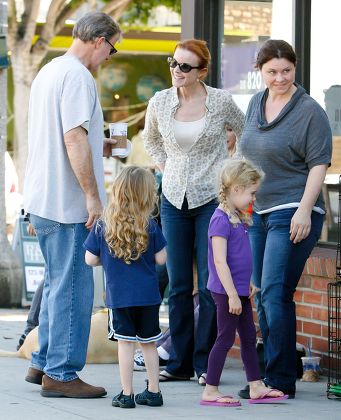 Marcia Cross and family out and about in Santa Monica, Los Angeles, America - 16 Oct 2011