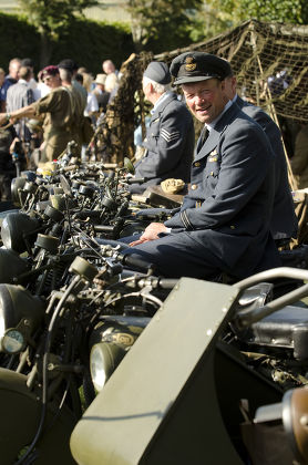 Motorcyclists Royal Air Force Uniforms Editorial Stock Photo - Stock