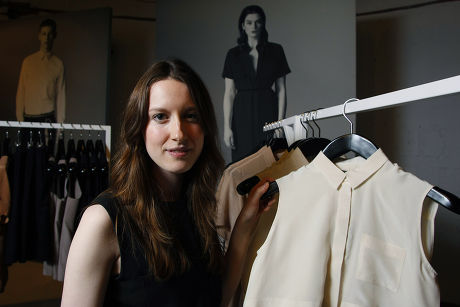 Fashion designer Rachael Barrett at her pop-up boutique in Princess Square, Glasgow, Scotland, Britain - 13 Oct 2011