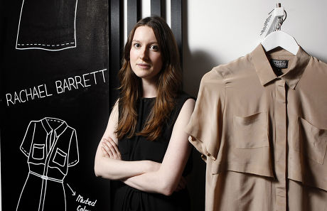 Fashion designer Rachael Barrett at her pop-up boutique in Princess Square, Glasgow, Scotland, Britain - 13 Oct 2011