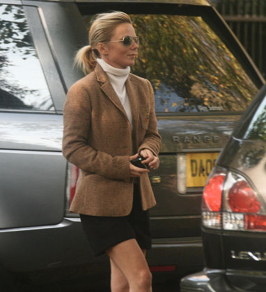 Geri Halliwell Visits The Highgate Home Of George Michael And Kenny Goss.