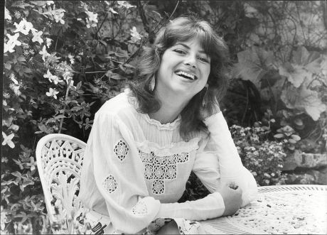 Dido Goldsmith (mrs. Peter Whitehead) Laughing In Garden 1979.