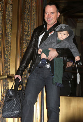 Elton John and David Furnish out and about in New York, America - 27 Oct 2011