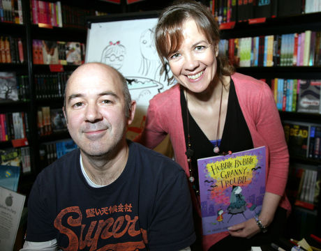 Tracey Corderoy and Joe Berger promote their book 'Hubble Bubble Granny Trouble', Bath, Somerset, Britain - 29 Oct 2011