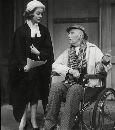 Ann Firbank And Ae Matthews Actors In Play How Say You 1959.