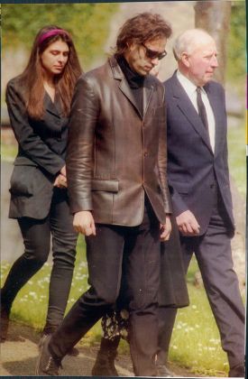 Bob Geldof At Funeral Of Jess Yates 1993.
