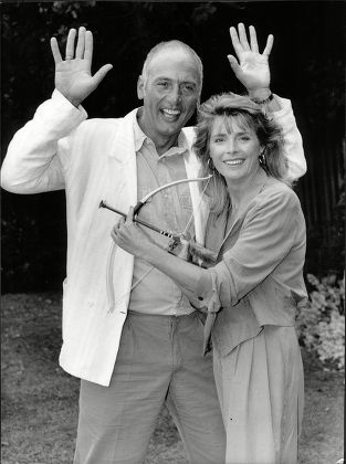 Stephen Yardley And Actress Jan Harvey At Beck Theatre In Hayes
