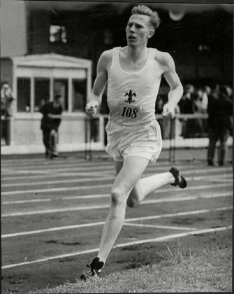 Athlete Sir Roger Bannister Running Motspur Editorial Stock Photo ...