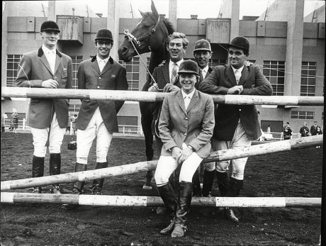 The 1967 Royal International Horse Show Showing From Left To Right John Baillie Andrew Fielden David Broome Peter Robesom Harvey Smith And Marian Coakes