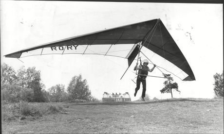 Rory Mccarthy Pilot And Stockbroker With Hang Glider 1982.