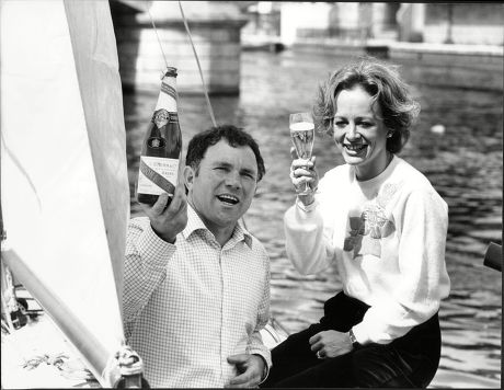 Yachtswoman Clare Francis Launched Tom Mcclean's Giltspur Yacht At Windsor Bridge Today Tom Mcclean Is A Veteran Of Both The Parachute Regiment And The Sas And Is A Survival Expert Who Lived On The Island Of Rockall From 26 May To 4 July 1985 To Aff