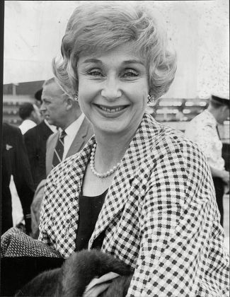 Googie Withers Actress At London Airport 1963.
