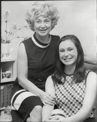 Googie Withers With Daughter Joanna Mccallum Both Actresses 1971.